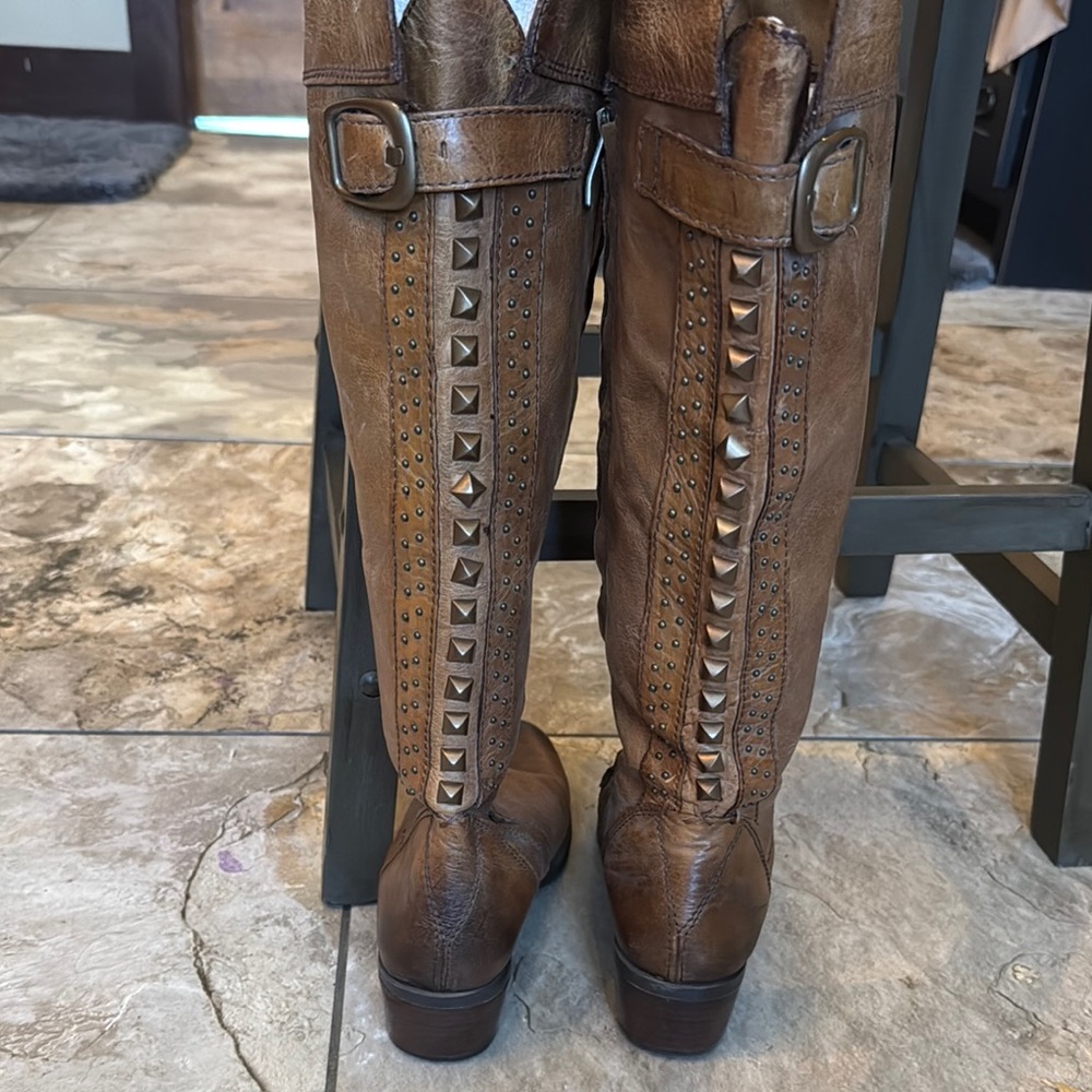 Vince Camuto Brown Over the Knee Boots - Picture 2 of 12